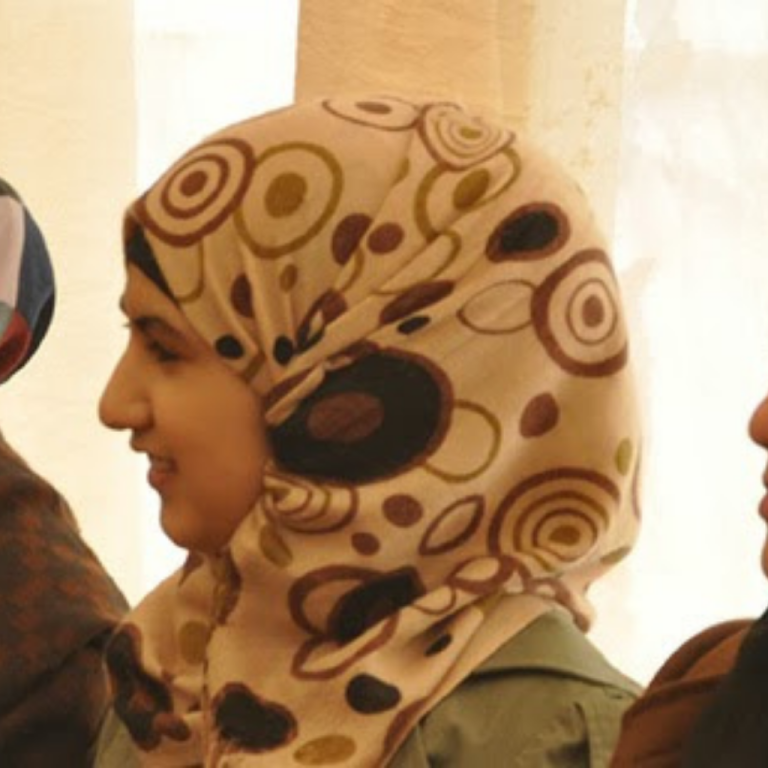Man walks around he site of Cerro Quemado.