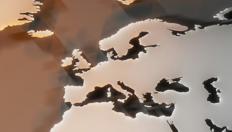 Outline map of Europe